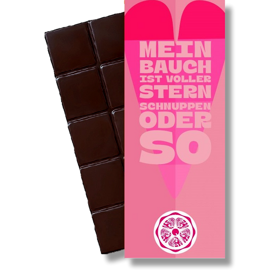 SweetGreets Organic Chocolate with Greeting Card "Shooting Stars"