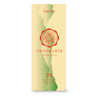 CHOCQLATE organic chocolate ginger with virgin cocoa
