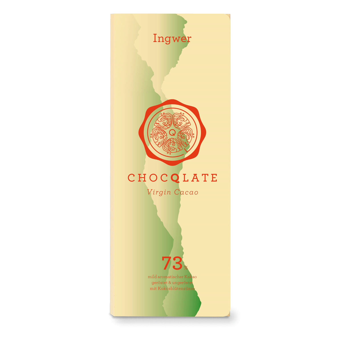 CHOCQLATE chocolate orgánico y jengibre con cacao virgen