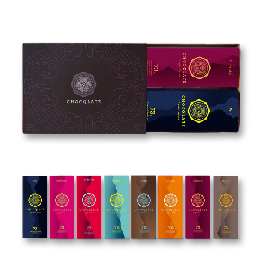 Schwarze Quetzal-Box · 8 Tafeln