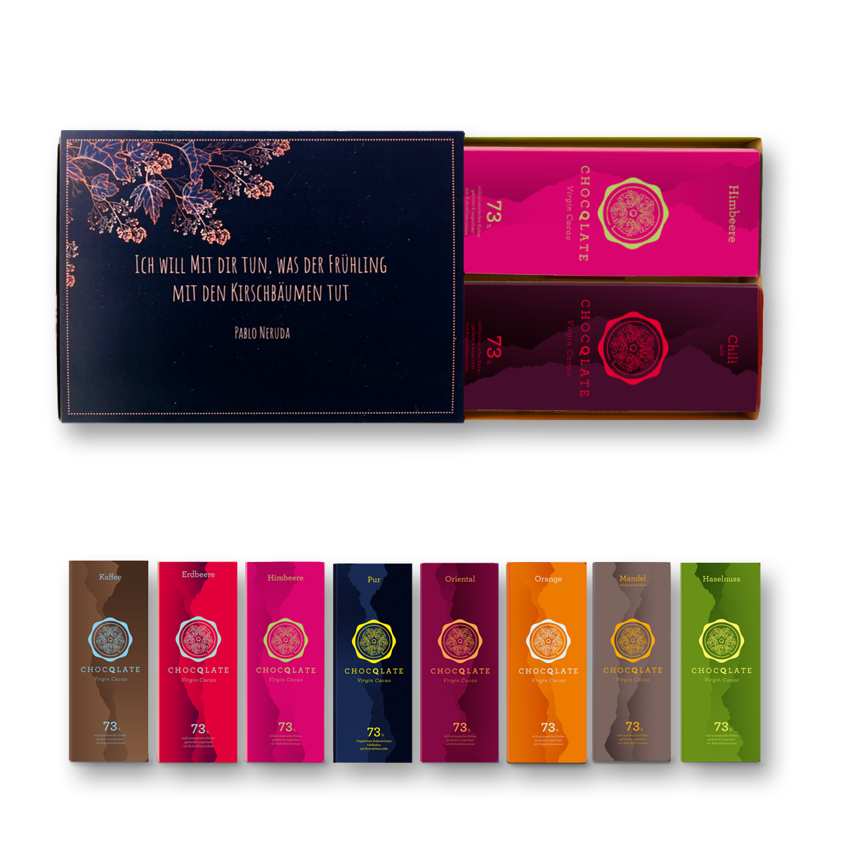 8er Geschenk Set "Ich will mit Dir tun, was der Frühling mit den Kirschbäumen tut"