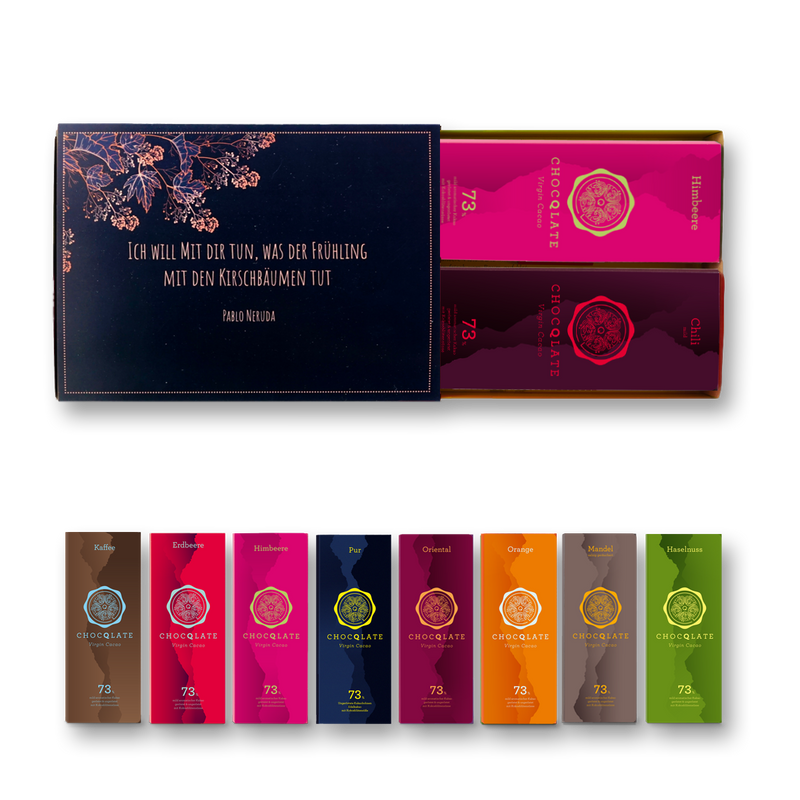 8er Geschenk Set "Ich will mit Dir tun, was der Frühling mit den Kirschbäumen tut"