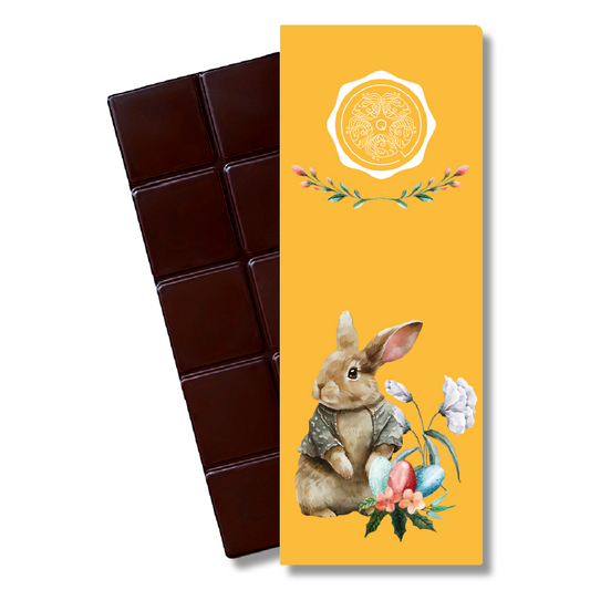 Bio Osterschokolade PUR 50% + Haselnussmus "Osterhase"