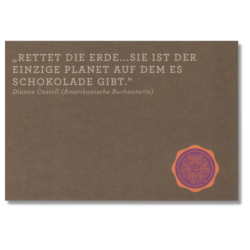 Grußkarte "Rettet die Erde"