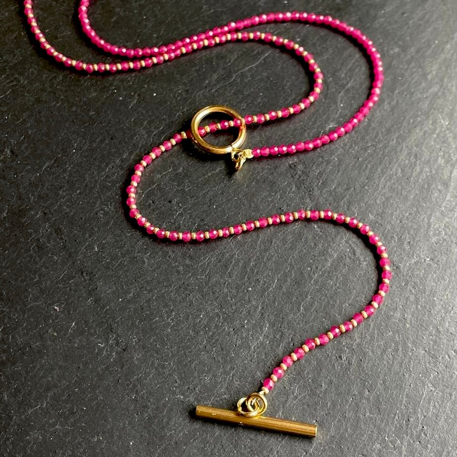 Y-Kette mit Rubinsteinen