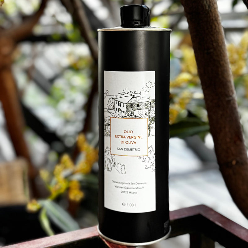 Bio Olivenöl extra vergine 1 l – Flasche in Produktansicht