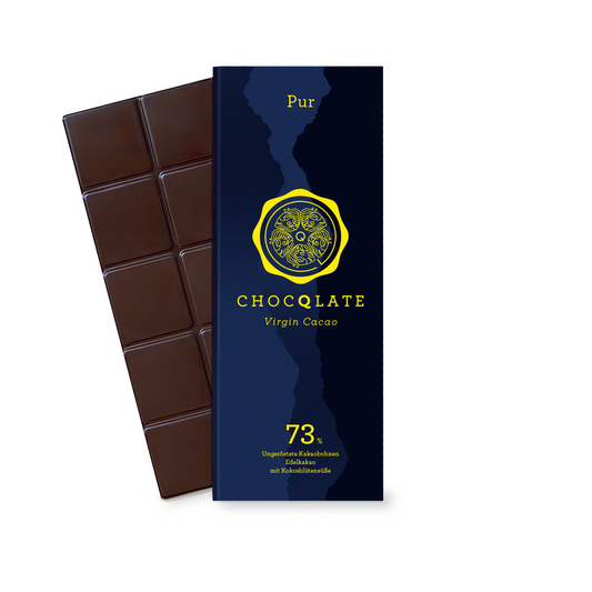 B-Ware, CHOCQLATE Bio Schokolade PUR - unverpackt (mit Zellulosefolie) - MHD 14.03.25