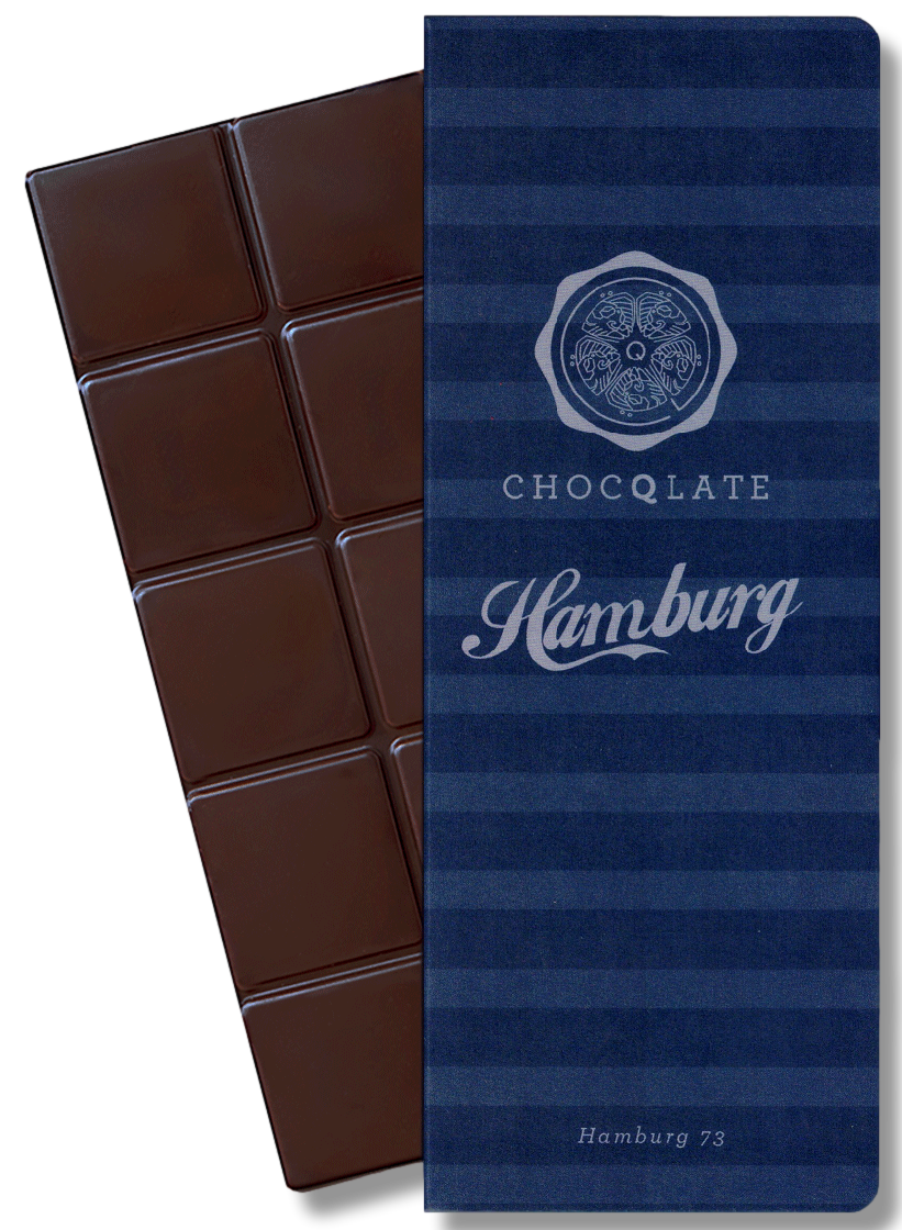 CHOCQLATE Pur Bio Schokolade 73 % – Verpackung und Schokolade