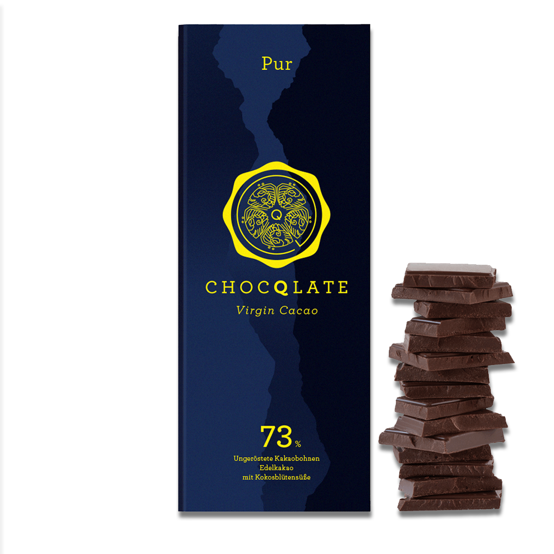 CHOCQLATE Pur Bio Schokolade 73 % – weitere Produktansicht
