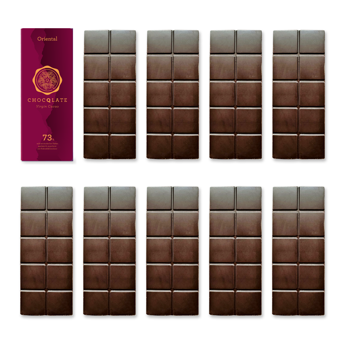 1+9 Refill Oriental Schokoladen 73% mit Virgin Cacao