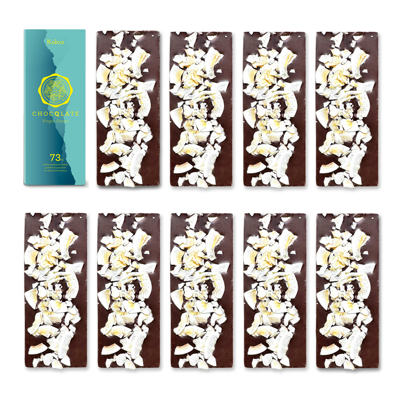 1+9 Refill Kokos Schokoladen 73% mit Virgin Cacao