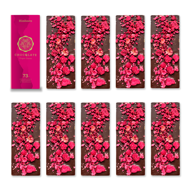 1+9 Refill Himbeer Schokoladen 73% mit Virgin Cacao