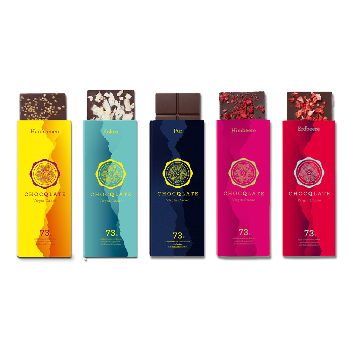 CHOCQLATE 5er Schokoladenmix N°2 – 5 Schokoladentafeln im Mix
