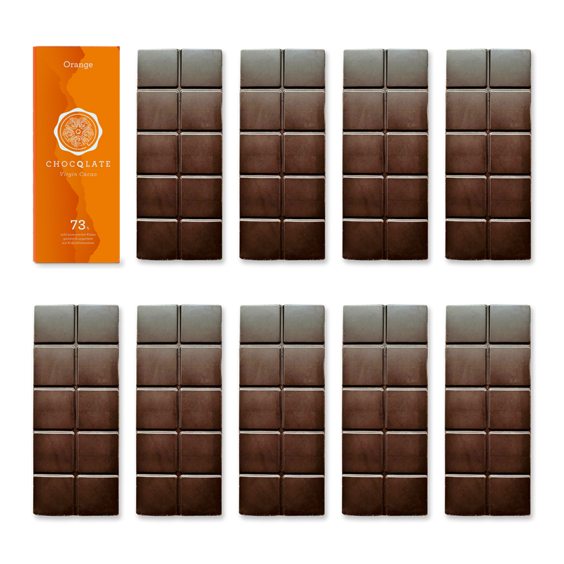 1+9 Refill Orangen Schokoladen 73% mit Virgin Cacao