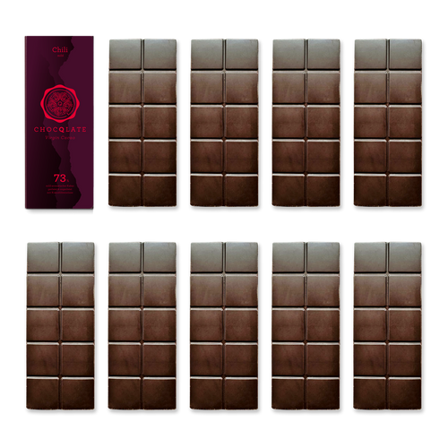 1+9 Refill Chili Schokoladen 73% mit Virgin Cacao