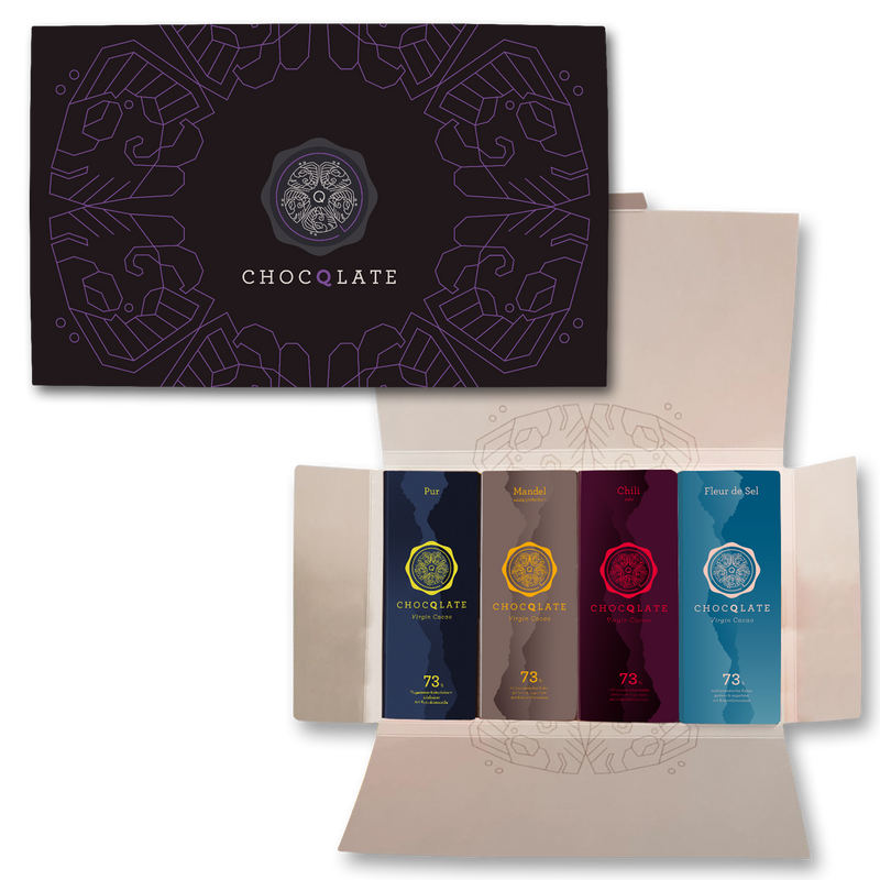 4er Geschenkset "Quetzal" N° 3 Pur - Mandel - Chili - Fleur de Sel