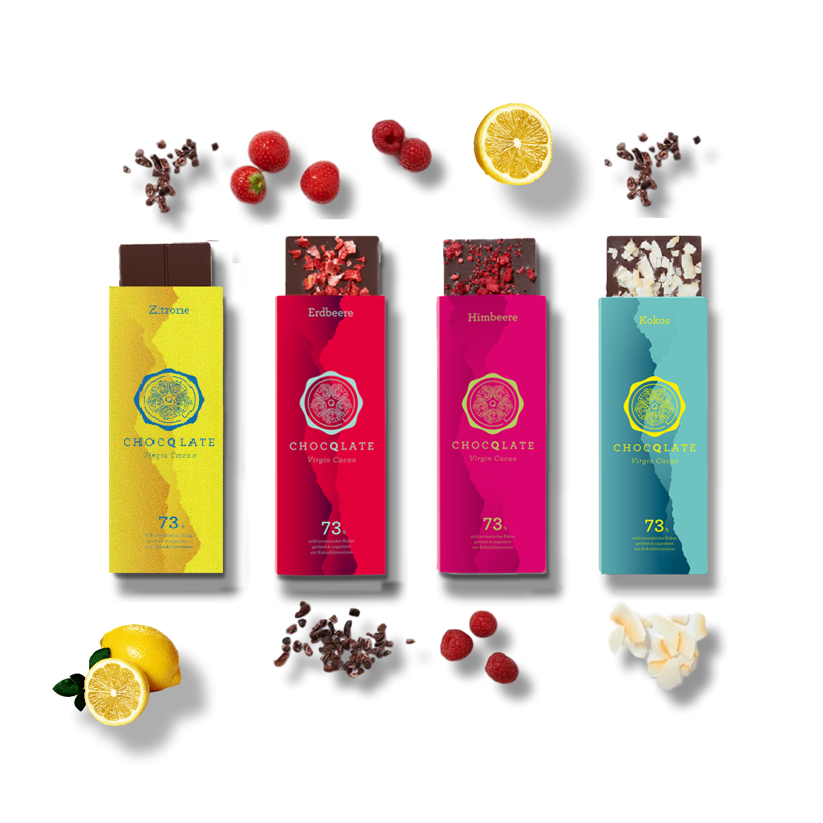 Sommer Box - 73% Zitrone, Erdbeere, Himbeere, Kokosnuss