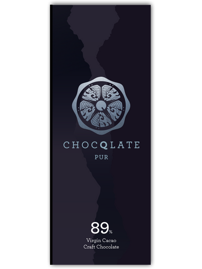 CHOCQLATE Pur Bio Schokolade 89 % – Vorderseite der Verpackung
