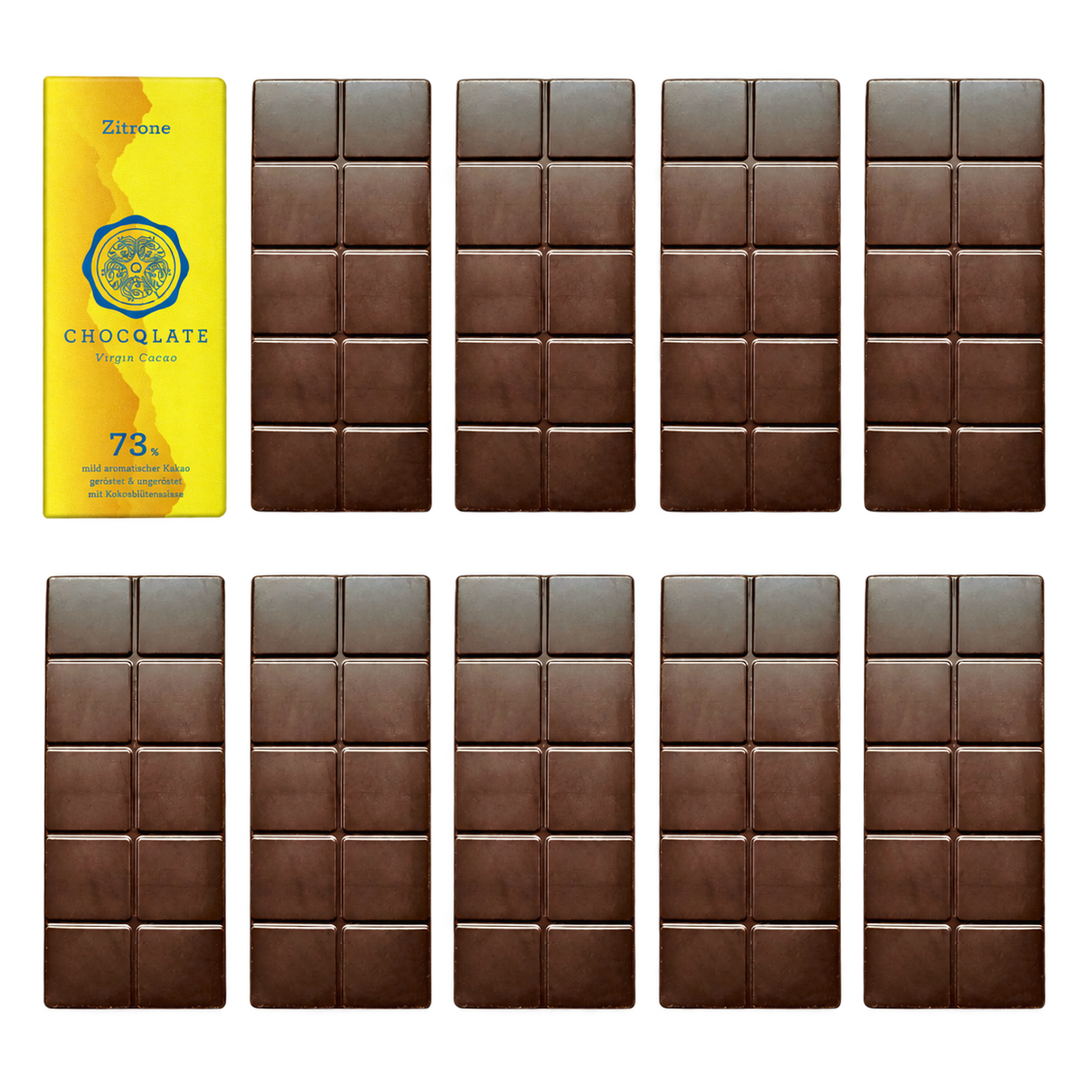 1+9 Refill Zitrone Schokoladen 73% mit Virgin Cacao