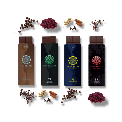 Lieblings Box - 73% Pur, Kaffee, 89% Chai, 99% Cranberry