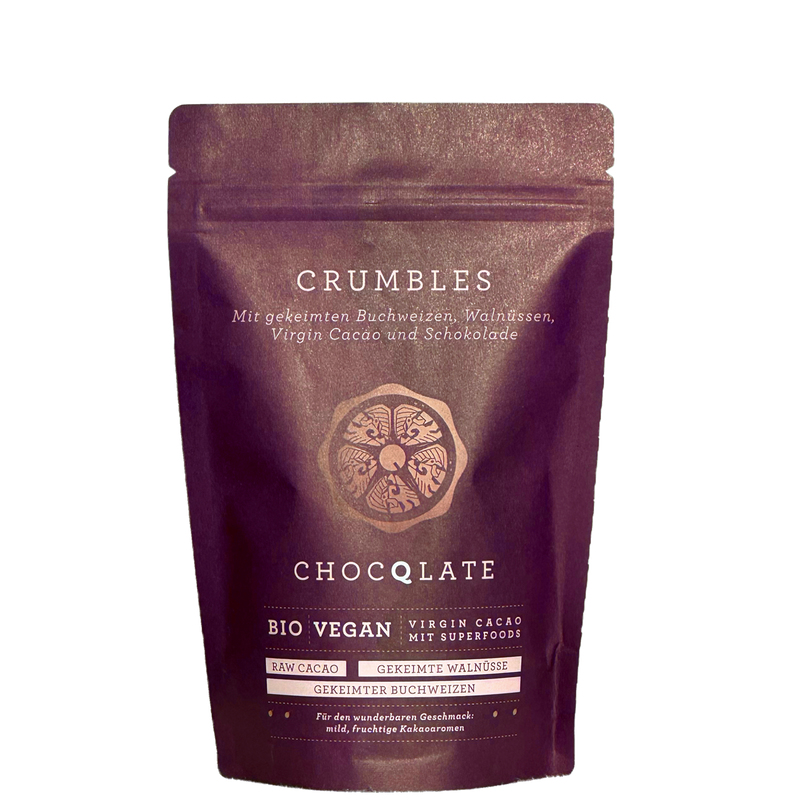 CHOCQLATE Bio Kakaosnack Crumbles 100 g – Produktansicht