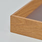 Tray oak 50x22 smokey blue with high-quality screen print in gold
