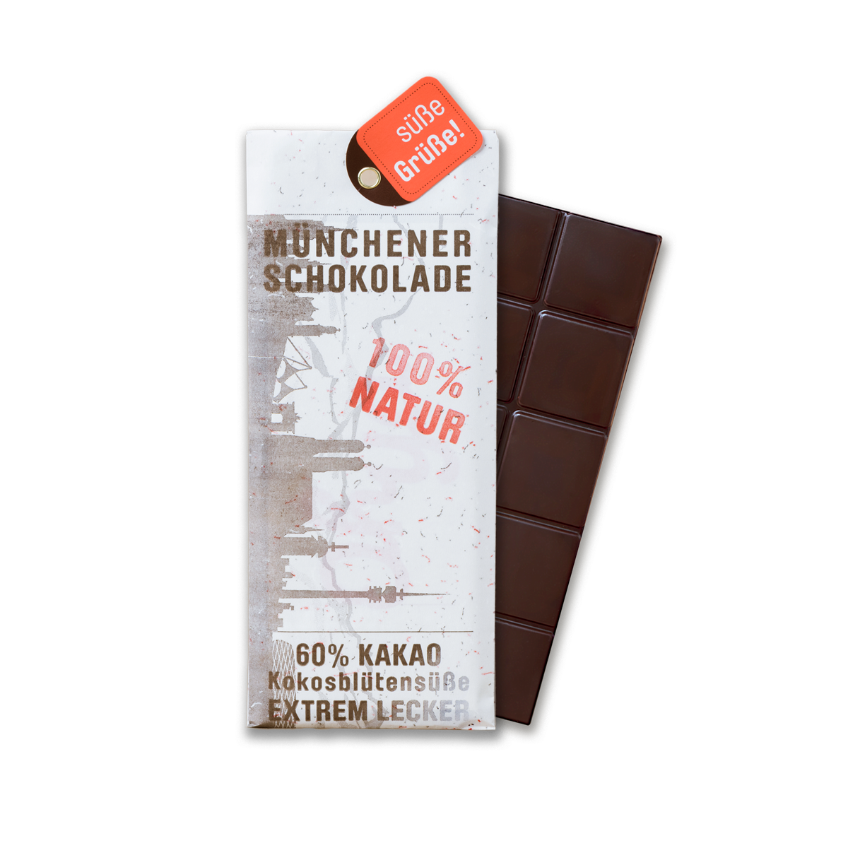 Münchener Bio Schokolade 60% Kakaogehalt - 15er Vorratspackung