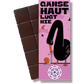 Chocolat bio SweetGreets avec carte de vœux "La chair de poule ne ment jamais"