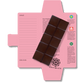 Chocolate orgánico SweetGreets con tarjeta de felicitación "Estrellas fugaces"