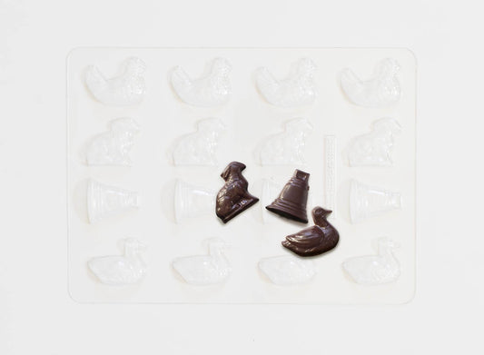 Chocolate mold Easter motifs